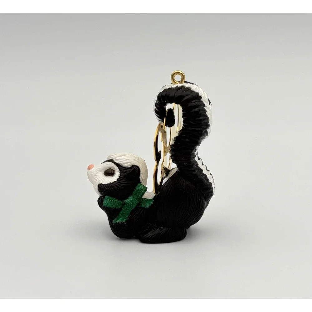 Hallmark Keepsake Ornament Fabulous Decade Skunk Brass 1993 QX587-2 Vintage